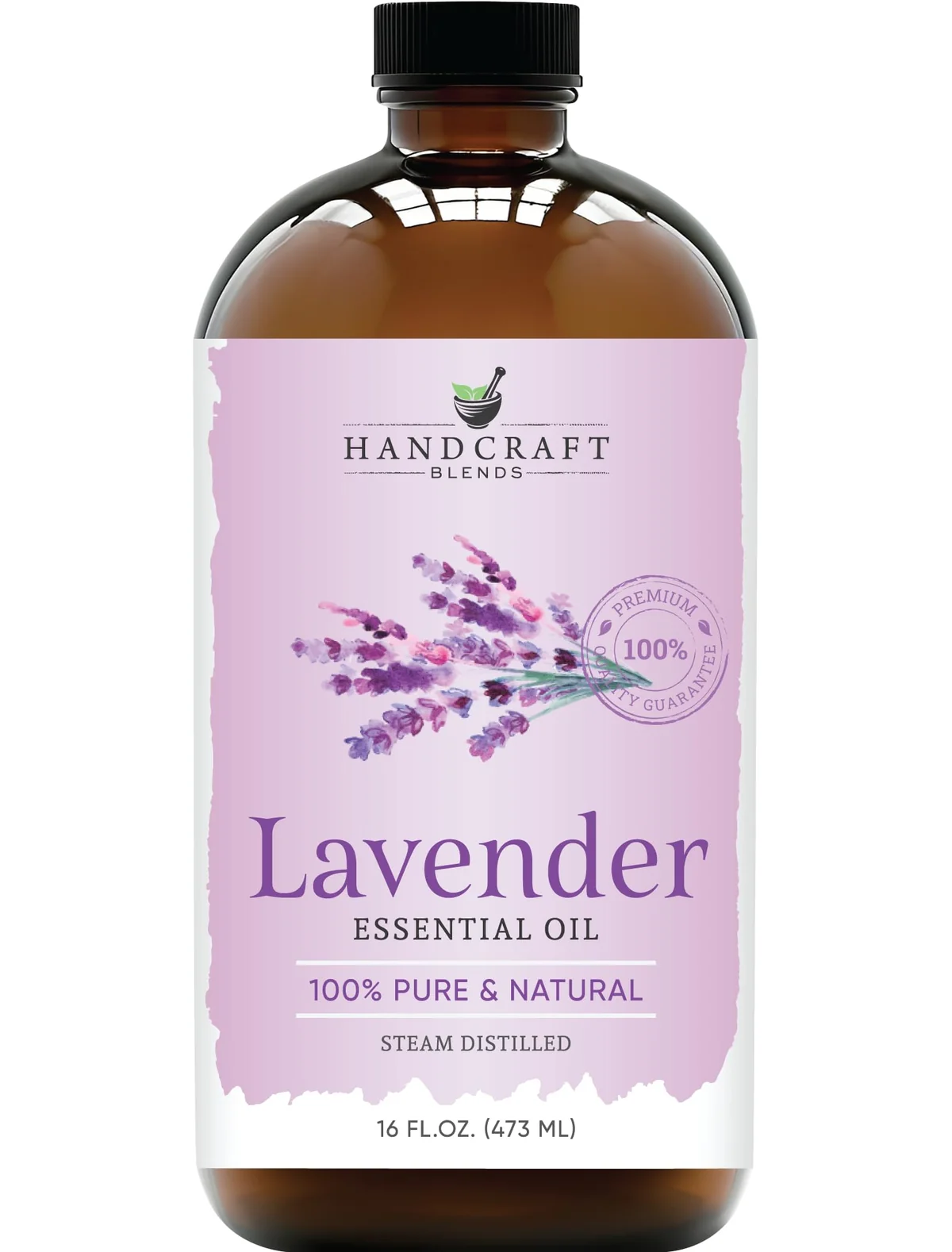 Handcraft Blends Lavender Essential Oil in Glass Bottle